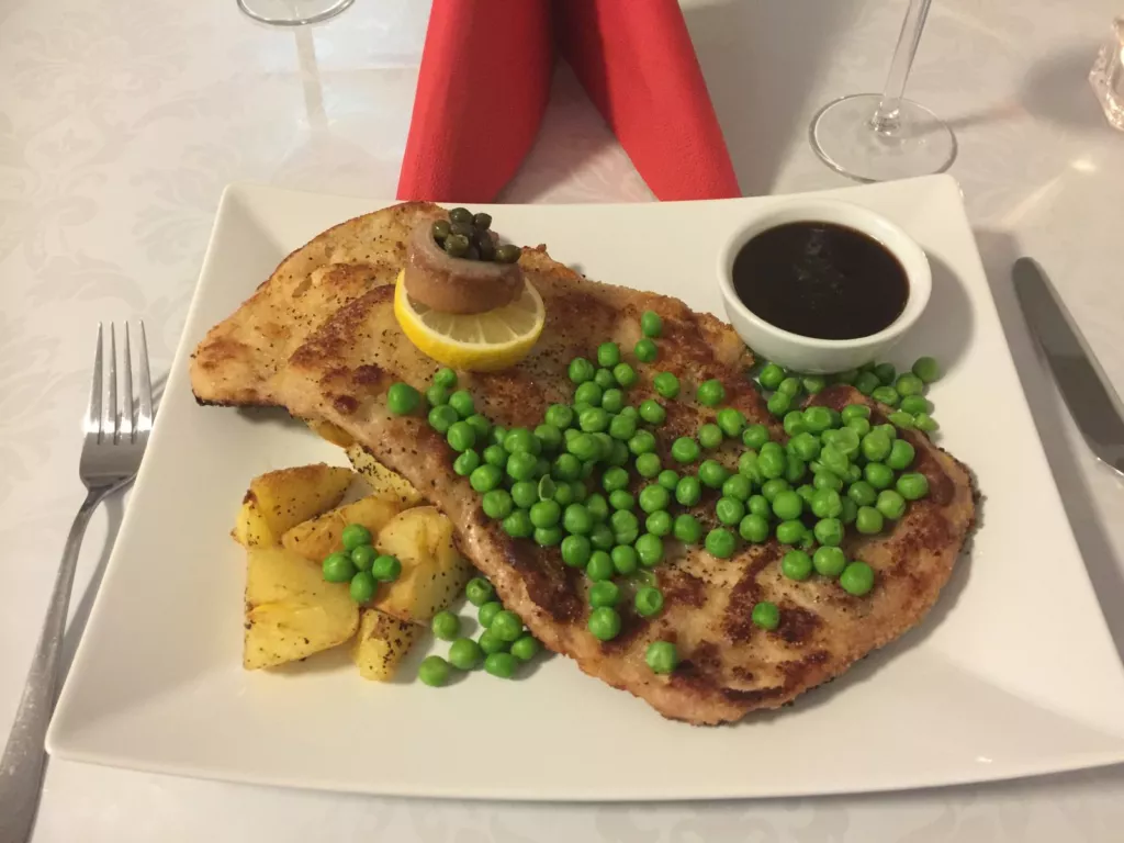 Schnitzel på Wienervis